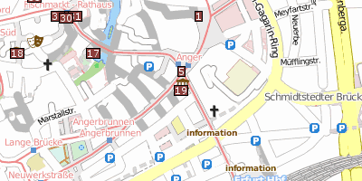 Stadtplan Angermuseum Erfurt