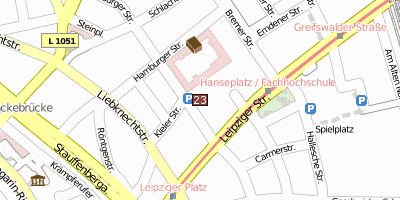 Stadtplan Fachhochschule Erfurt Erfurt