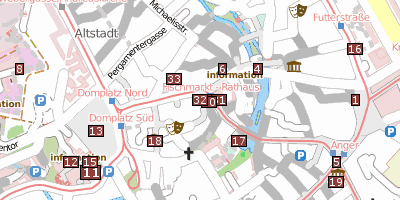 Stadtplan Kunsthalle Erfurt Erfurt